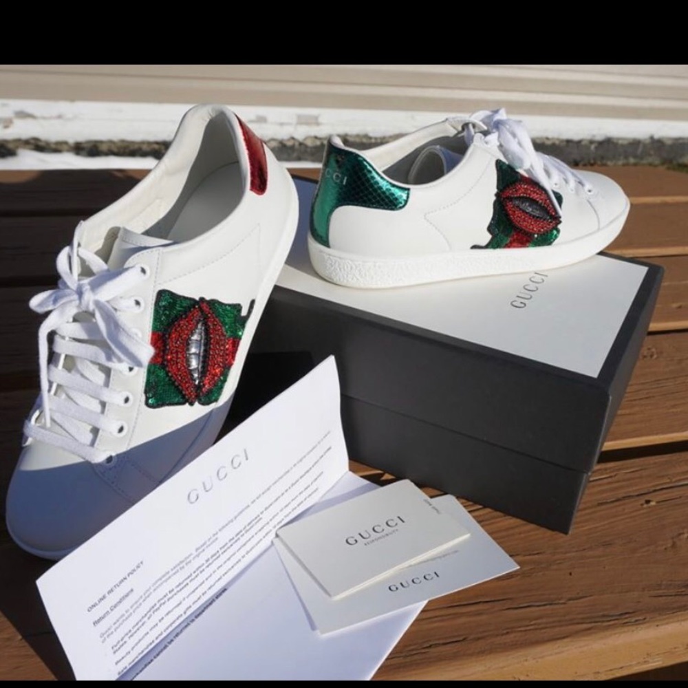 GUCCI SNEAKERS-LIMITED EDITION ACE EMBROIDERED